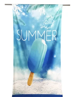 TELO MARE in spugna SUMMER COOL misura grande cm. 90 X 170