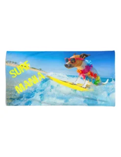 TELO MARE in spugna SURF MANIA misura grande cm. 90 X 170