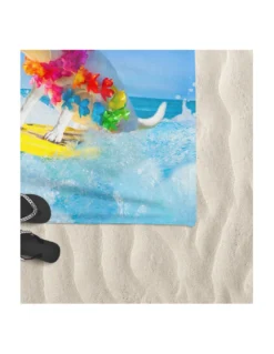 TELO MARE in spugna SURF MANIA misura grande cm. 90 X 170