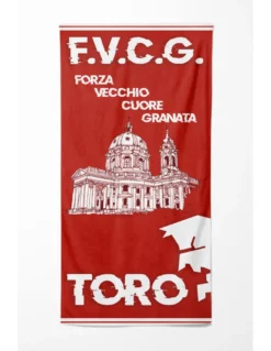 TELO MARE in spugna TORO MEMORIAL misura grande cm. 90 X 170