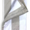 Telo Mare Jacquard “Forte dei Marmi” Righe Beige Tortora 90×165 cm – Asciugamano Spiaggia in Spugna Cotone, Elegante
