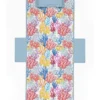 TELO Mare LETTINO TEDDY Coralli Multicolore In microfibra CON TASCHE MISURA cm. 80 X 190