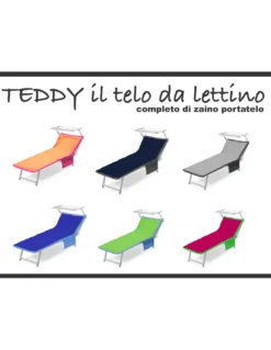 TELO MARE LETTINO TEDDY IN MICROFIBRA CON TASCHE MISURA CM. 80 X 190 GRIGIO