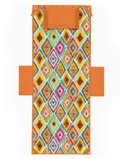 TELO Mare LETTINO TEDDY ROMBI COLORATI In microfibra CON TASCHE MISURA cm. 80 X 190