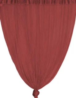 TENDA a FILI Vivienne per porta CM. 150X300 tinta unita BORDEAUX