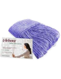 TENDA a FILI Vivienne per porta CM. 150X300 tinta unita LILLA