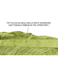 TENDA a FILI Vivienne per porta CM. 150X300 tinta unita VERDE