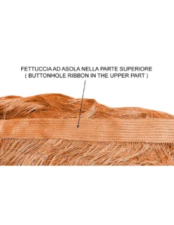 TENDA a FILI Vivienne per porta CM. 150X300 tinta unita ARANCIO