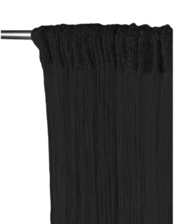 TENDA a FILI Vivienne per porta CM. 150X300 tinta unita NERO