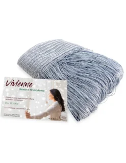 TENDA a FILI Vivienne per porta CM. 150X300 tinta unita GRIGIO