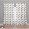 TENDA CORALLO beige cm.160X300 confezionata MADE in ITALY misto lino