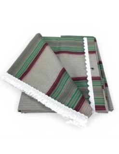 Tenda da Sole Vertigo Tex Family Righino Verde e Bordeaux 100% Poliestere Impermeabile Idrorepellente Occhielli Acciaio