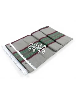 Tenda da Sole Vertigo Tex Family Righino Verde e Bordeaux 100% Poliestere Impermeabile Idrorepellente Occhielli Acciaio