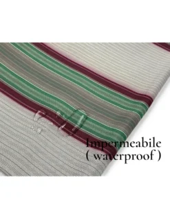 Tenda da Sole Vertigo Tex Family Righino Verde e Bordeaux 100% Poliestere Impermeabile Idrorepellente Occhielli Acciaio