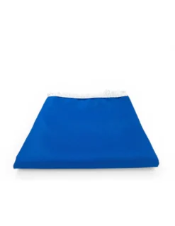 Tenda da Sole Vertigo Tex Family Bluette Unito 100% Poliestere Impermeabile Idrorepellente Tinto Filo Occhielli Acciaio Frangia