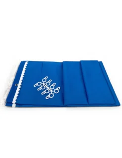 Tenda da Sole Vertigo Tex Family Bluette Unito 100% Poliestere Impermeabile Idrorepellente Tinto Filo Occhielli Acciaio Frangia
