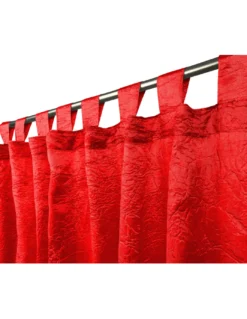 TENDA FIORDALISO in tinta ROSSO FUOCO CM. 140X290 confezionata