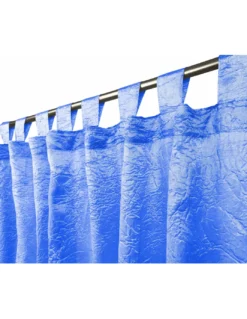 TENDA FIORDALISO in tinta unita AZZURRO CM. 140X290 confezionata