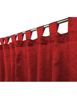 TENDA FIORDALISO in tinta unita BORDEAUX CM. 140X290 confezionata