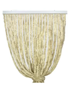 Tenda in Ciniglia Beige Soffio - Protezione Insetti, Semitrasparente, Facile Montaggio - 100% Polipropilene Riciclabile