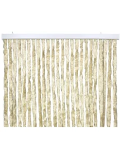 Tenda in Ciniglia Beige Soffio - Protezione Insetti, Semitrasparente, Facile Montaggio - 100% Polipropilene Riciclabile