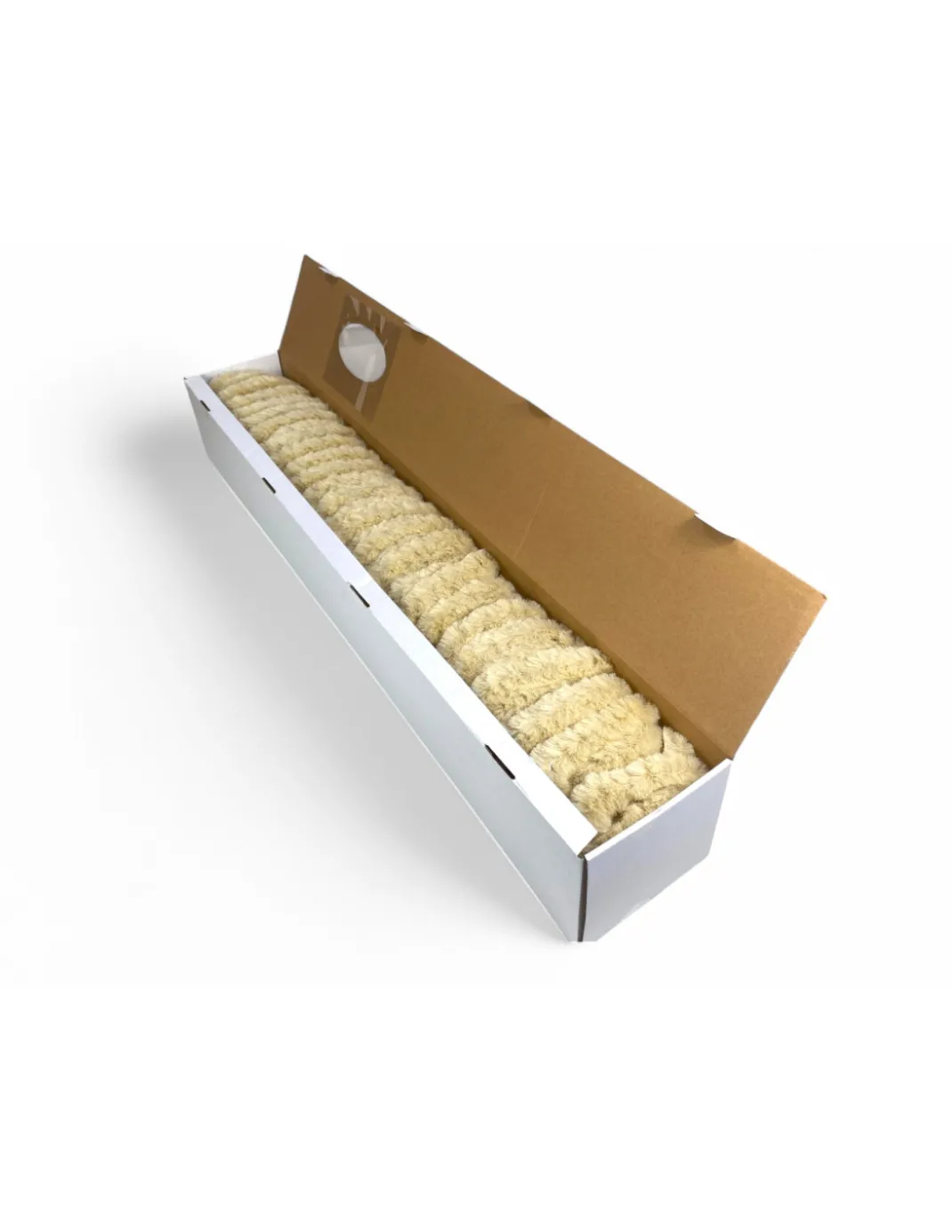 Tenda in Ciniglia Beige Soffio - Protezione Insetti, Semitrasparente, Facile Montaggio - 100% Polipropilene Riciclabile