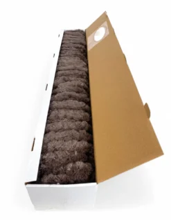Tenda in Ciniglia Marrone Soffio - Protezione Insetti, Semitrasparente, Facile Montaggio - 100% Polipropilene Riciclabile