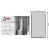 Tenda Lara Grigia a Righe - Stile Moderno - Poliestere Semitrasparente - Con Anelli in Acciaio - 140x300 cm