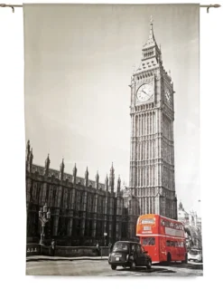 TENDA LONDRA inglese BUS cm.160X240 confezionata MADE in ITALY misto lino