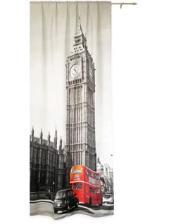 TENDA LONDRA inglese BUS cm.160X240 confezionata MADE in ITALY misto lino