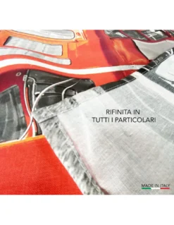 TENDA LONDRA inglese BUS cm.160X240 confezionata MADE in ITALY misto lino
