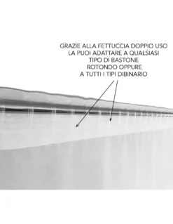 TENDA LONDRA inglese BUS cm.160X240 confezionata MADE in ITALY misto lino