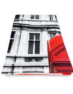 TENDA LONDRA inglese TELEPHONE cm.160X300 confezionata MADE in ITALY misto lino