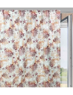 TENDA loneta mare MARINO coralli ROSSO cm. 150x280 MADE IN ITALY