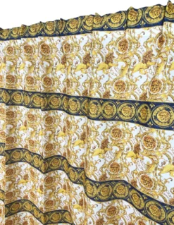 TENDA lusso VERSUS teste di leone cm.160X300 confezionata MADE in ITALY misto lino