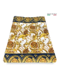 TENDA lusso VERSUS teste di leone cm.160X300 confezionata MADE in ITALY misto lino