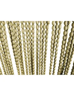 TENDA Mariel © SOFFICE a PERLINE in Stoffa Morbida Anti insetti antirumore a Fili BEIGE