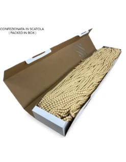 TENDA Mariel © SOFFICE a PERLINE in Stoffa Morbida Anti insetti antirumore a Fili BEIGE