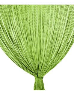 Tenda Mariel Soffice a Perline in Stoffa Anti Insetti e Antirumore - Modificabile - Colore Verde