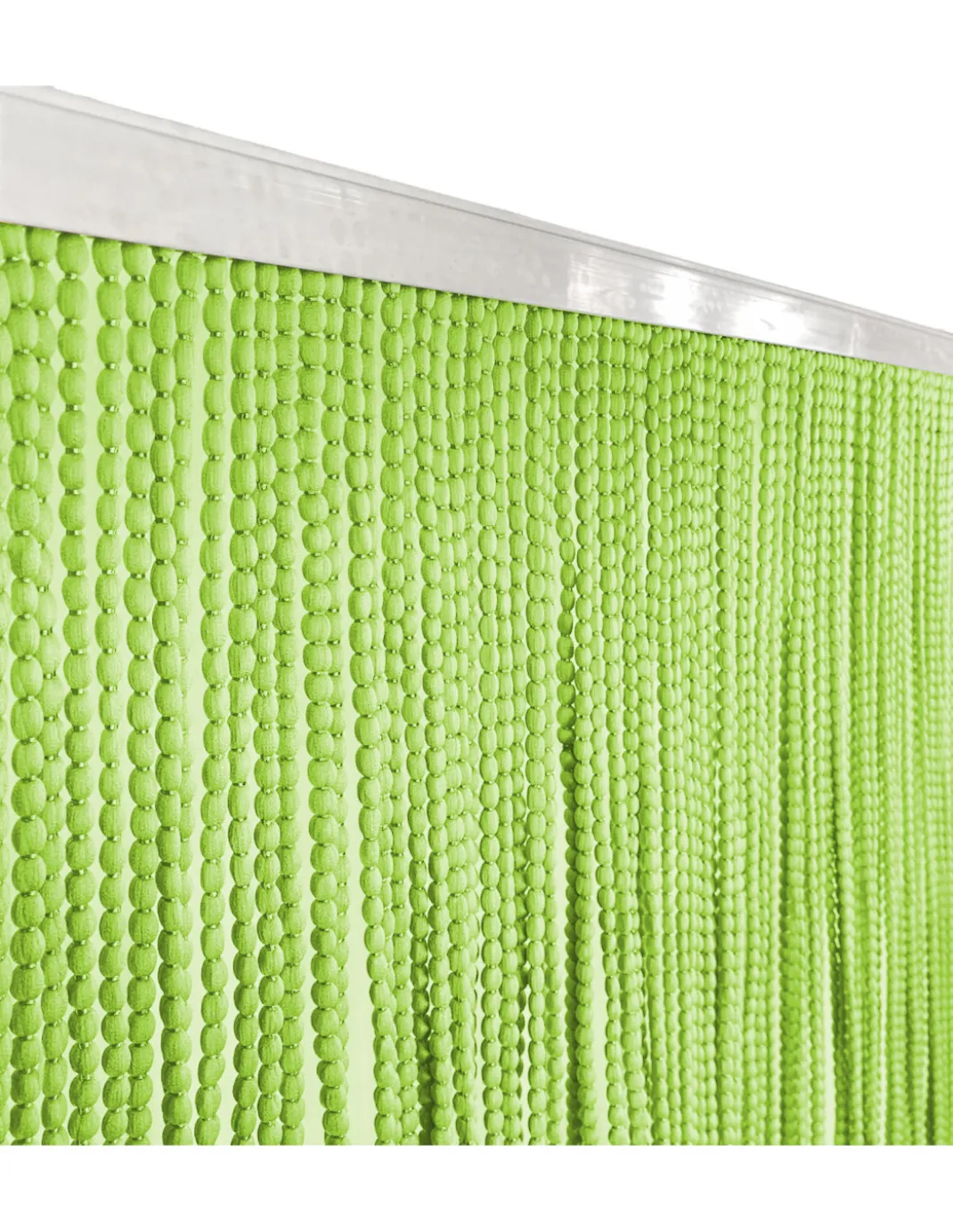 Tenda Mariel Soffice a Perline in Stoffa Anti Insetti e Antirumore - Modificabile - Colore Verde