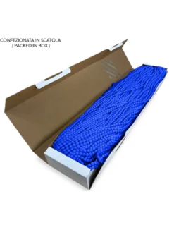 TENDA Mariel © SOFFICE a PERLINE in Stoffa Morbida Anti insetti antirumore a Fili BLU