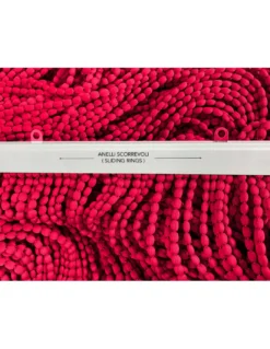 TENDA Mariel © SOFFICE a PERLINE in Stoffa Morbida Anti insetti antirumore a Fili ROSSO