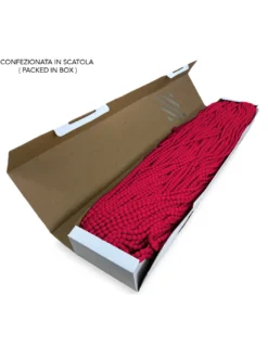 TENDA Mariel © SOFFICE a PERLINE in Stoffa Morbida Anti insetti antirumore a Fili ROSSO