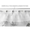TENDA moderna SCRITTE cm.160X300 confezionata MADE in ITALY misto lino