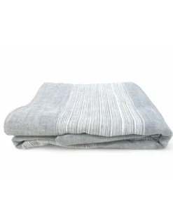 Tenda Monaco Grigia - Pannello 140x300 cm Righe Moderne - Fettuccia Universale per Bastoni o Binari