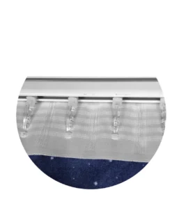 TENDA MOON LUNA LUNARE PIANETI BLU CM. 140X280 MADE IN ITALY