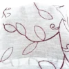 TENDA NOEMI ricamo MODERNO FOGLIA bordeaux cm. 140x290