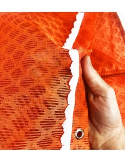 TENDA rete ZANZARIERA a ROMBO da esterno piombata in 8 misure diverse unito ARANCIO
