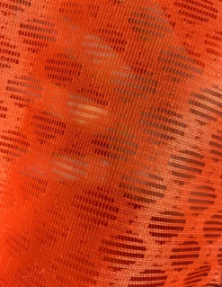 TENDA rete ZANZARIERA a ROMBO da esterno piombata in 8 misure diverse unito ARANCIO