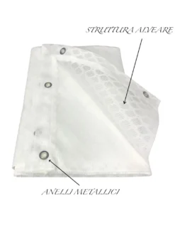 TENDA rete ZANZARIERA a ROMBO da esterno piombata in 8 misure diverse unito BIANCO